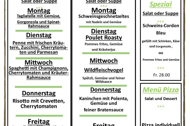 Menu word kreuz