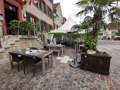 Gartenterrasse Hotel Weisses Kreuz Breitenbach   