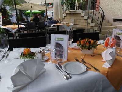 Gartenterrasse Hotel Weisses Kreuz Breitenbach 