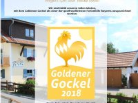 Auszeichung Goldener Gockel