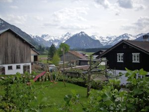 Blick auf die Oberstdorfer Berge