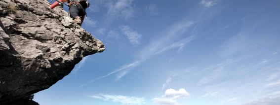 Hoch hinaus am Klettersteig