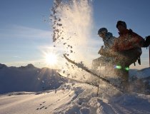 Frischer Pulverschnee