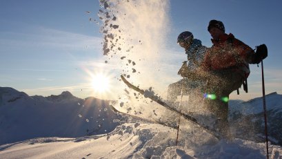 Frischer Pulverschnee