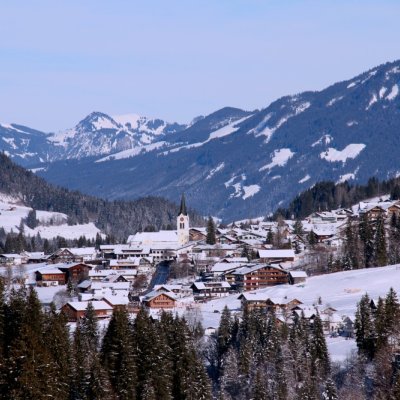 Blick auf Hirschegg