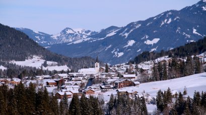 Blick auf Hirschegg