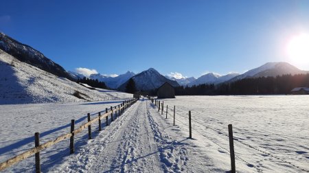 Weg auf Oberstdorf