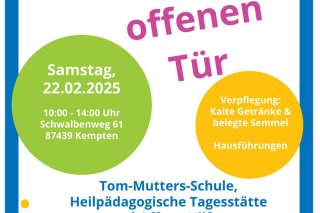 Die Lebenshilfe Kempten feiert 2025 60-jähriges Jubiläum. In der Tom-Mutters-Schule, Heilpädagogischen Tagesstätte und in den Offenen Hilfen gibt es dafür einen Tag der offenen Tür.