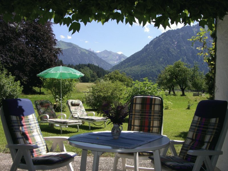 Blick von der Terrasse Richtung Süden