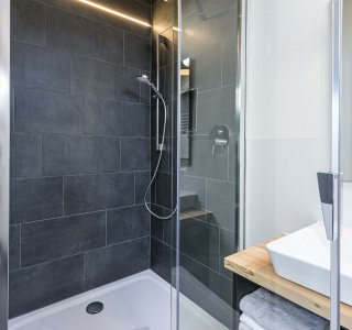 Dusche mit LED Beleuchtung - Wohnung Appach