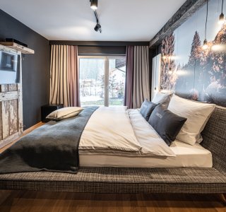 Schlafzimmer der Wohnung Fuchs
