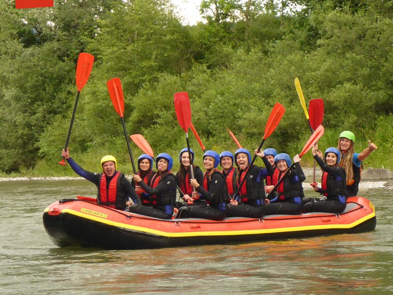 Soft Rafting auf der Iller