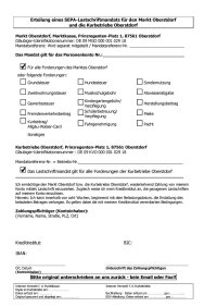 SEPA Mandat Markt Oberstdorf