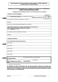 Bestätigung des Wohnungsgebers
