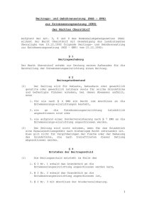 Entwässerungssatzung / Beitrags- und Gebührensatzung