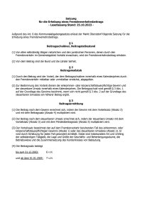 Fremdenverkehrsbeitragssatzung Lesefassung 14.11.2023