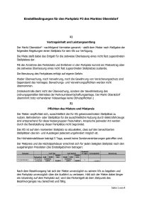 Einstellbedingungen beschrankter Parkplatz P3_2023_01_30