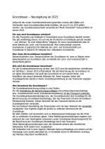 Grundsteuer - Informationen zur Neuregelung ab 2025