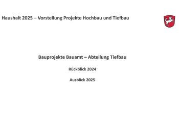 Tiefbau-Projekte Rückblick 2024