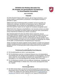 Karweidach Vergaberichtlinien