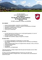 Stellenangebot: Assistenz Bürgermeisterbüro