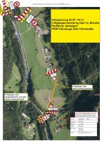 Umleitung Fußgänger über Langlaufbrücke 2207-1411