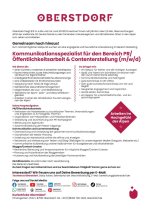 Stellenangebot: Marketing/Kommunikation