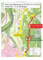 Sperrung Wallrafweg bis 3110
