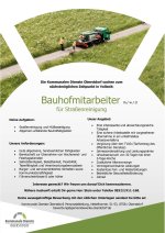 Stellenangebot: Mitarbeiter (m/w/d) für den Bauhof