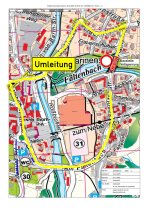 Umleitungsplan Sperrung An der Flachsröste bis 0711