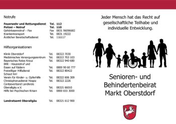 Senioren- und Behindertenarbeit Informationsblatt