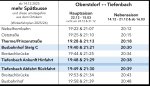 Fahrplan Tiefenbach
