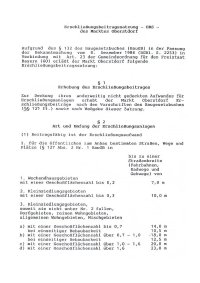 Erschliessungsbeitragssatzung
