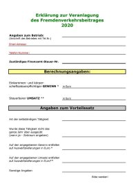 Formblatt FVB 2020