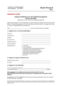 2023 Befreiungsantrag Zweitwohnungssteuer