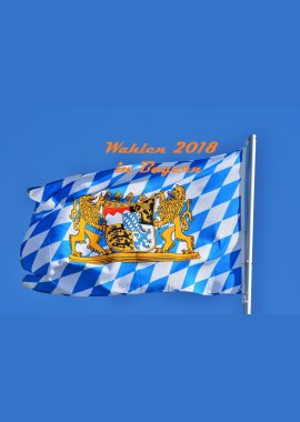 Byernflagge mit Text