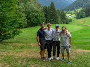 Conny und Noah Kreiselmeyer, Michael Neumayer und Christoph Milz