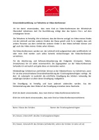 TeilnahmeVideokonferenzen