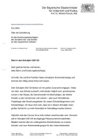 Eltern Start in das Schuljahr 2021 22
