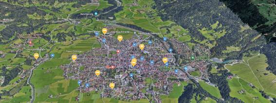 Google Earth Außer Wohnungen+Bushaltestellen