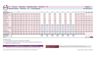 R10 Fahrplan