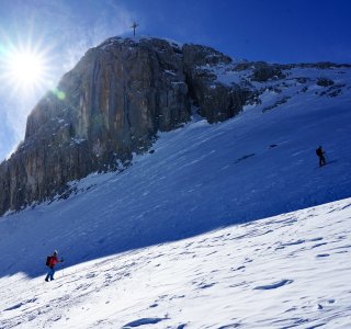 Skitouren St Antönien Sulzfluh Gipfelaufbau