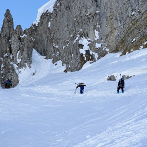 Skitour Allgäu Hoher Ifen Durchstieg