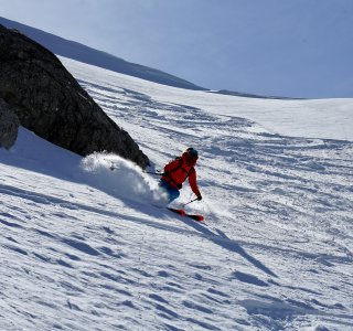 Skitour Allgäu Abfahrt Gaishorn im Pulver