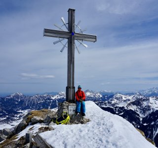 Skitour Allgäu Gaisshorn Gipfelkreuz