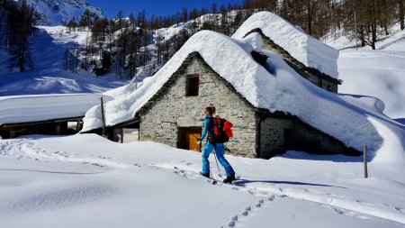 Alpe di Sfii, auf dem Weg zum Pizzo del Lago Gelatto, Val Maggia, Schweiz