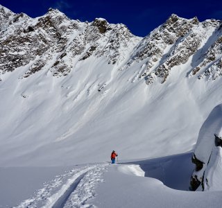 Skitour auf Capanna Cristallina, 2.572 m, Val Bedretto, Schweiz