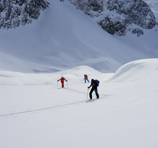 Traumhafte Bedinungen am Piz da las Coluonnas, 2.802 m, Julierpass, Schweiz