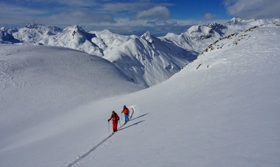 Aufsteig zum Piz da las Coluonnas, 2.802 m, Julierpass, Schweiz