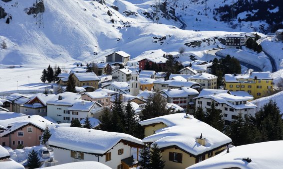Winter im Bivio, Graubünden, Schweiz